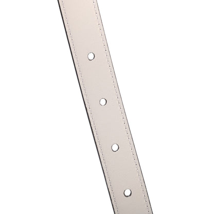 Gucci Plutone Calfskin Palladium Double G 20mm Belt 80 32 Mystic White 5 of 5