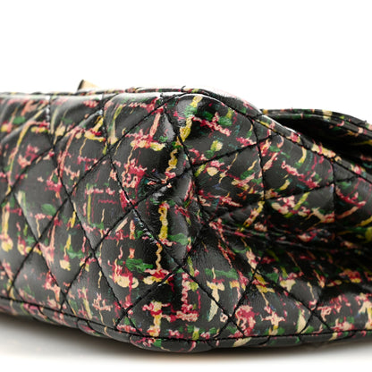 Chanel Tweed Printed Lambskin Quilted 2.55 Reissue 225 Flap Multicolor 10 of 10
