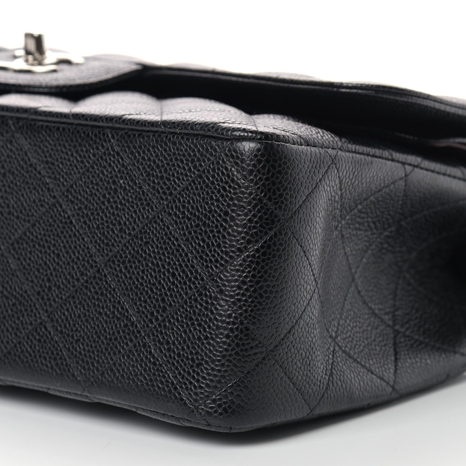 Chanel Caviar Quilted Jumbo Double Flap Black 9 of 11