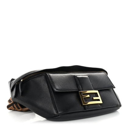 Fendi Nappa Apolo Baguette Belt Bag Black Tobacco 4 of 12