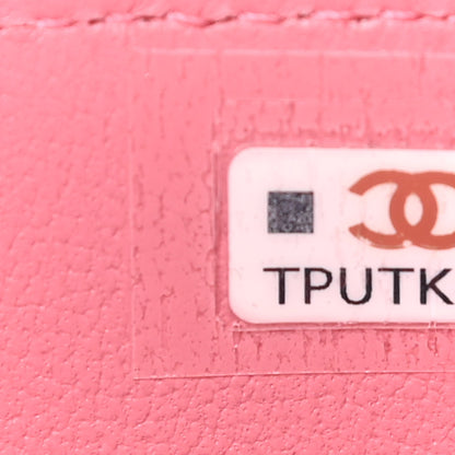 Chanel Lambskin Quilted Small Top Handle Vanity Case With Chain Dark Pink 8 of 12