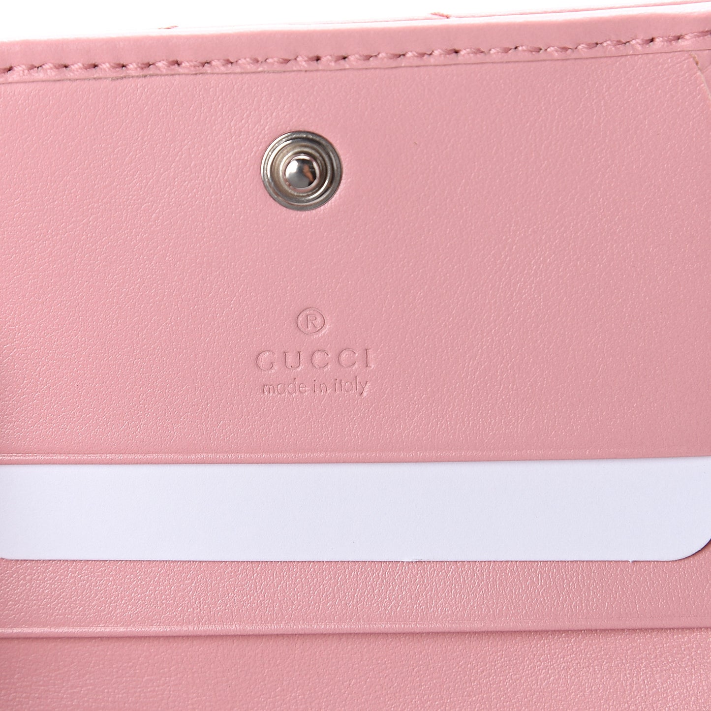 Calfskin Matelasse GG Marmont Mini Wallet On Chain Wild Rose