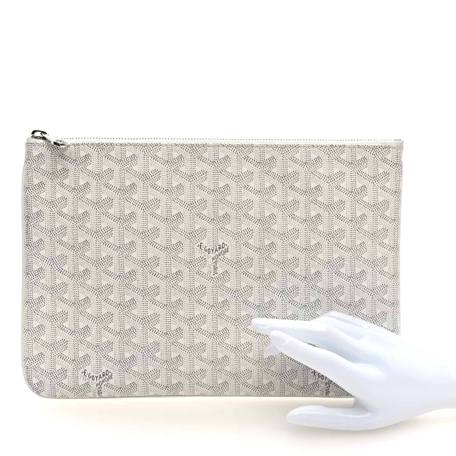 Goyard Goyardine Senat Pochette MM White 2 of 6