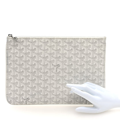 Goyard Goyardine Senat Pochette MM White 2 of 6