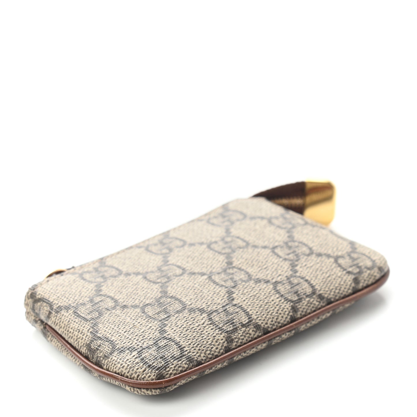 GG Supreme Monogram Key Case Brown