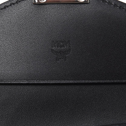 MCM Calfskin Compact Wallet Black 5 of 7