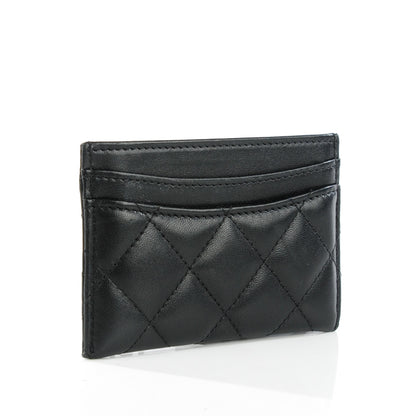 Chanel Lambskin Quilted Card Holder Black 3 of 8