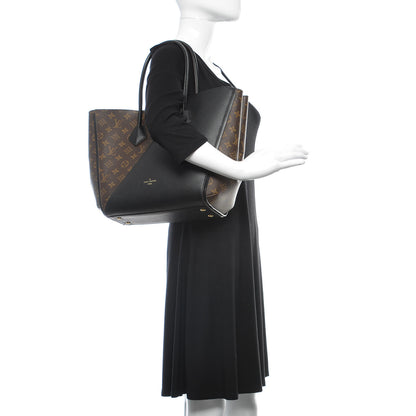 Louis Vuitton Calfskin Monogram Kimono Tote Black 2 of 9