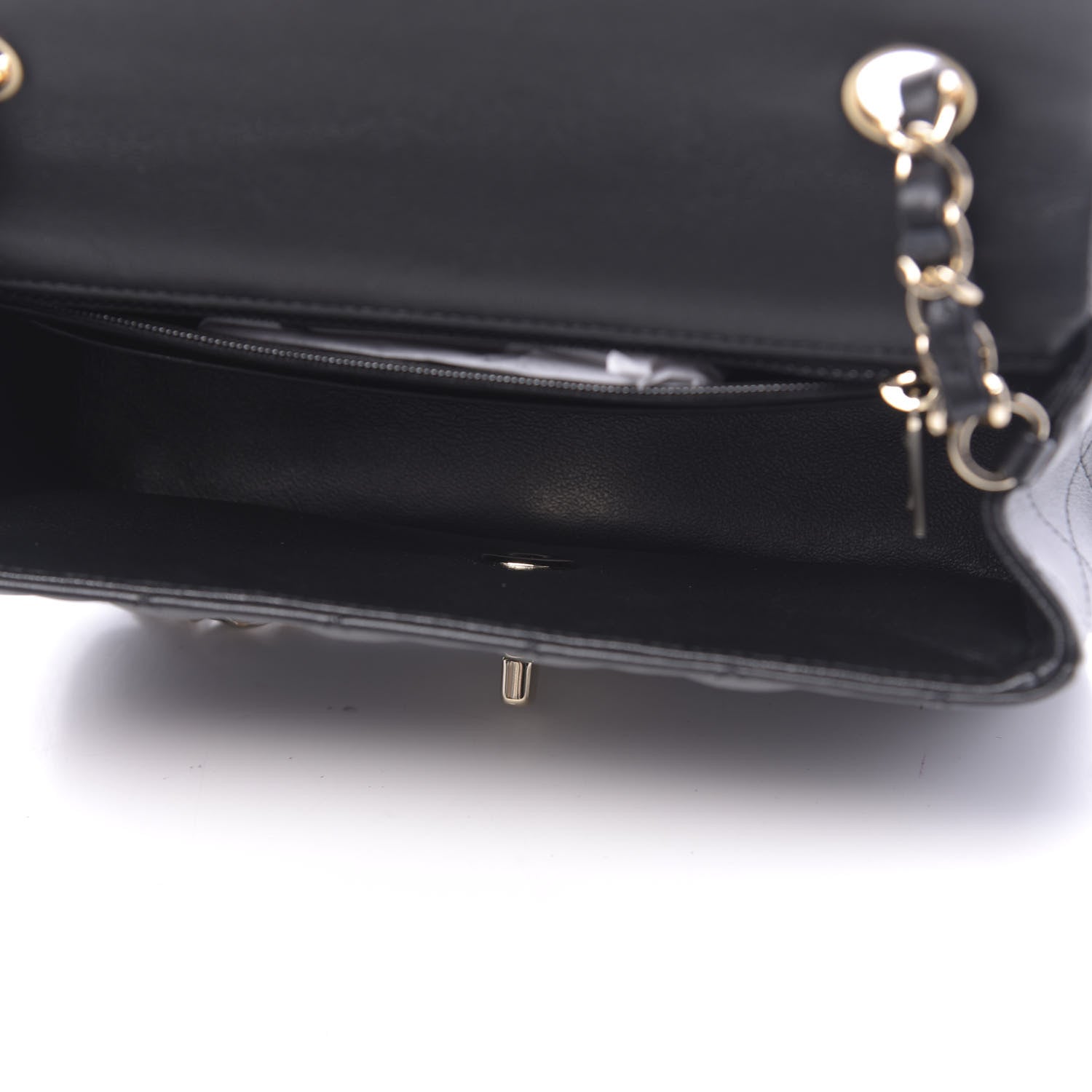 Chanel Lambskin Quilted Mini Rectangular Flap Black 5 of 14