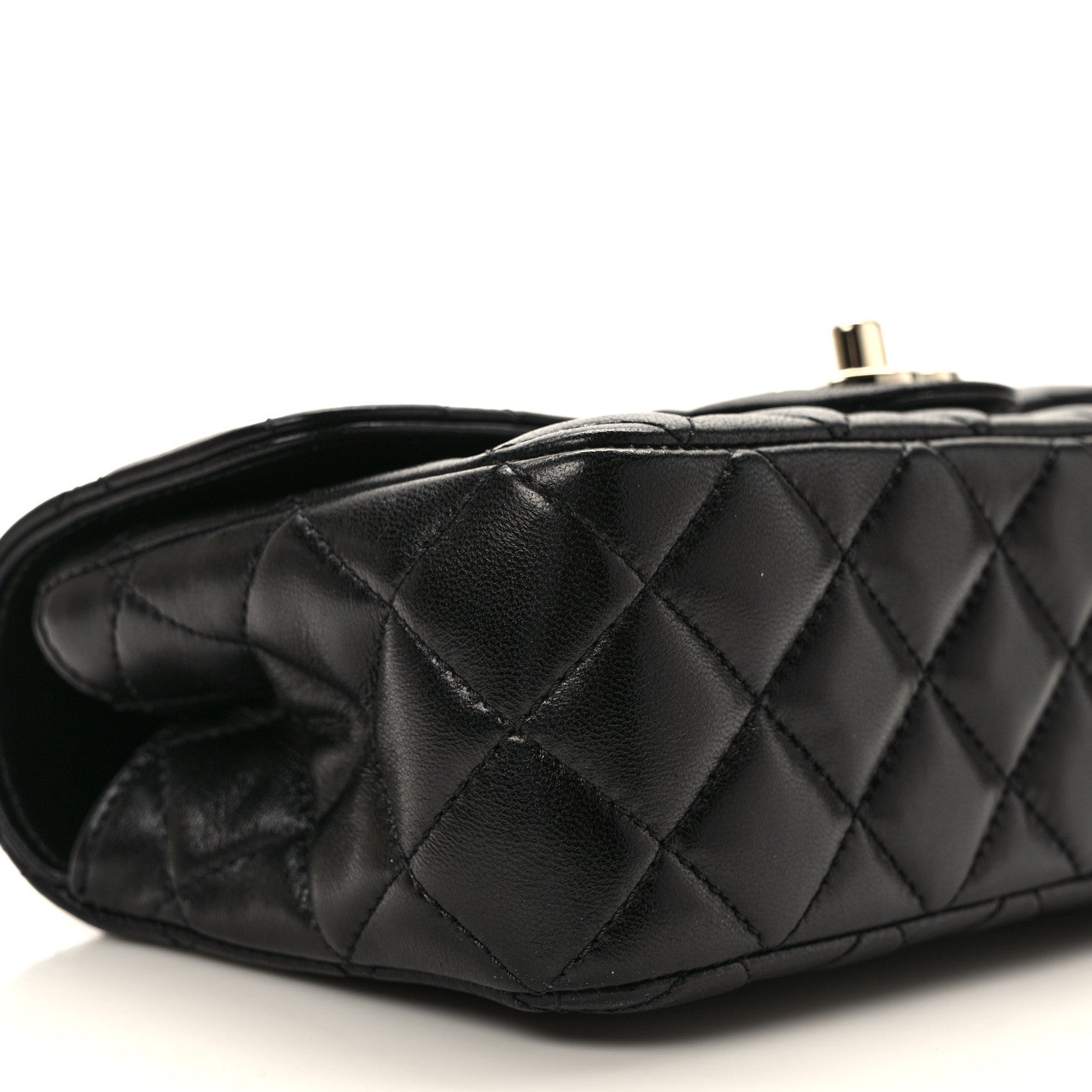 Chanel Lambskin Quilted Mini Crystal Top Handle Rectangular Flap Black 8 of 10