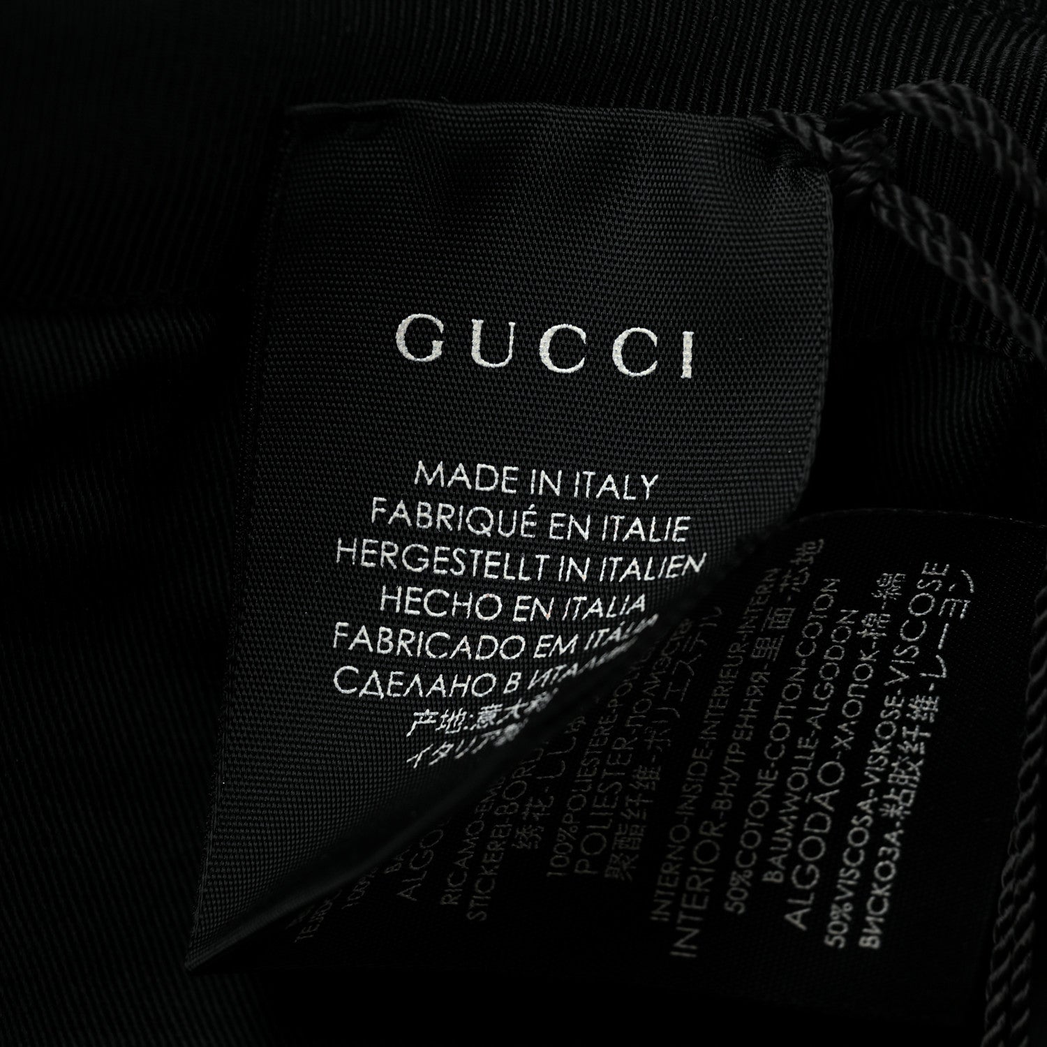 Gucci Embroidered Baseball Hat XL Black 9 of 9
