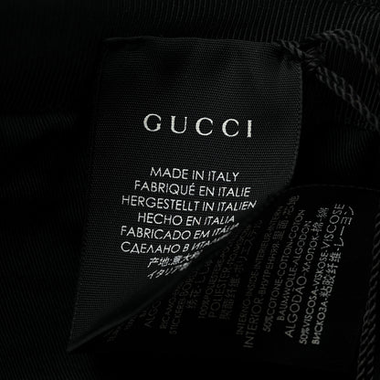 Gucci Embroidered Baseball Hat XL Black 9 of 9
