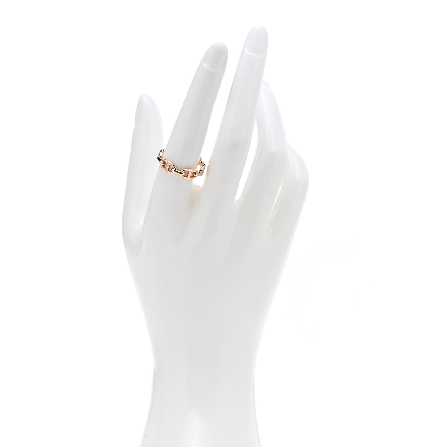 18K Rose Gold PM Chaine d'Ancre Enchainee Ring 57 8