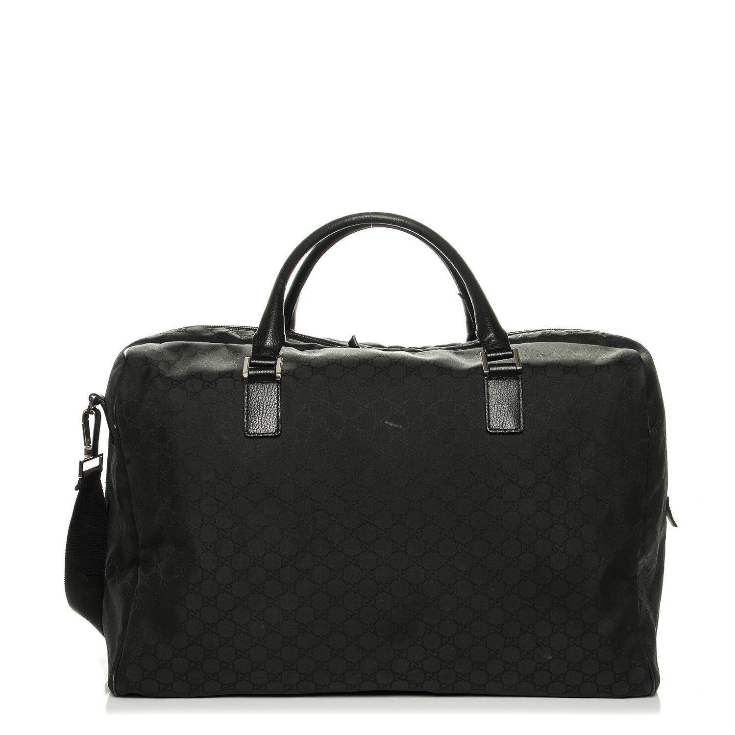 Gucci Nylon Monogram Large Duffle Bag Black 1 of 7