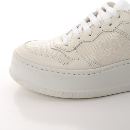 Gucci Calfskin GG Tennis Embossed Perforated Womens Platform 55mm Sneakers 38.5 Great White 9 of 13