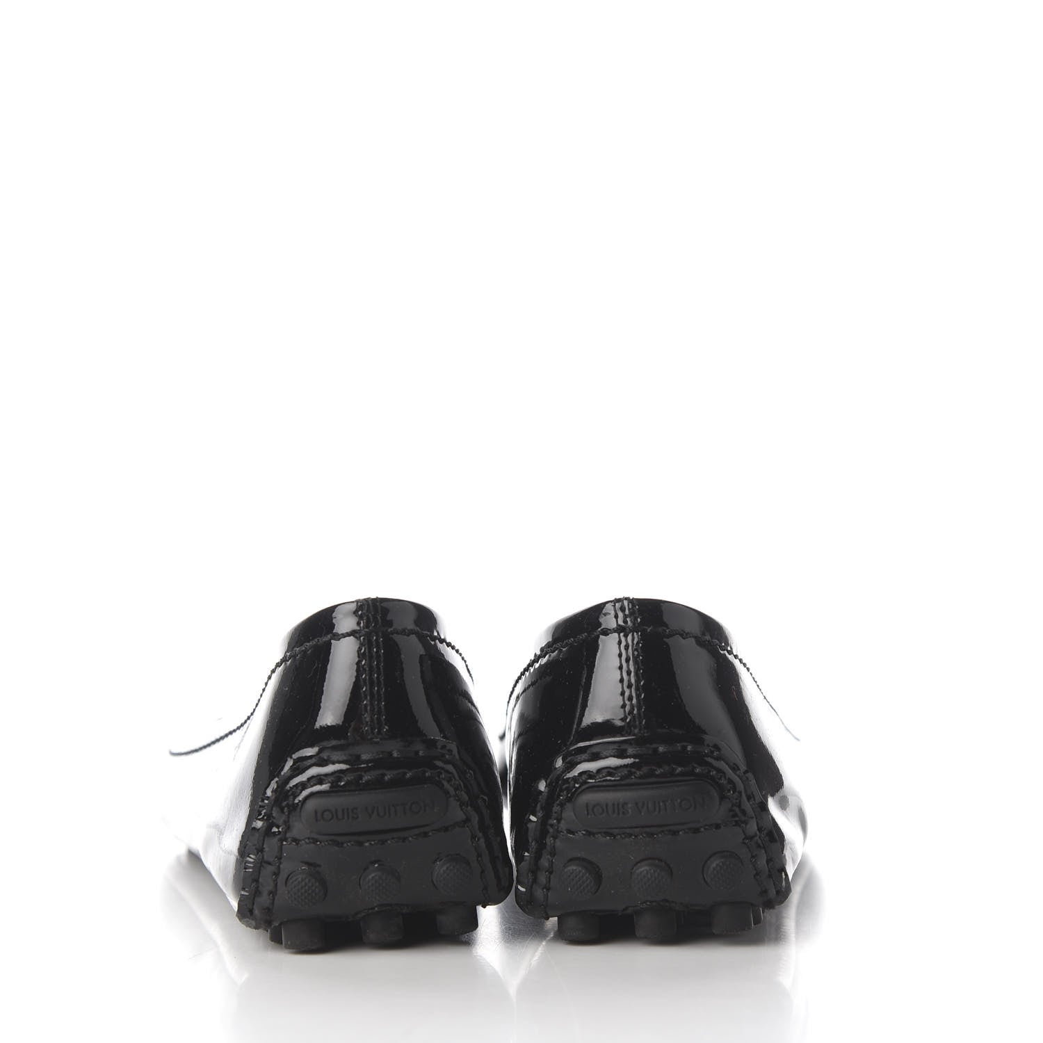 Louis Vuitton Patent Calfskin Oxford Ballerina Flats 38.5 Black 8 of 20