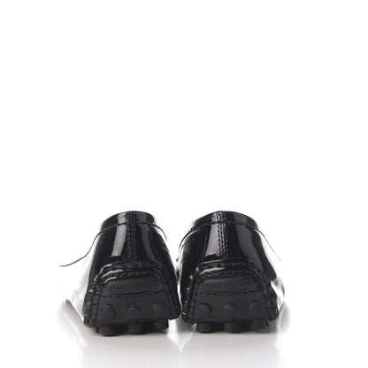 Louis Vuitton Patent Calfskin Oxford Ballerina Flats 38.5 Black 8 of 20
