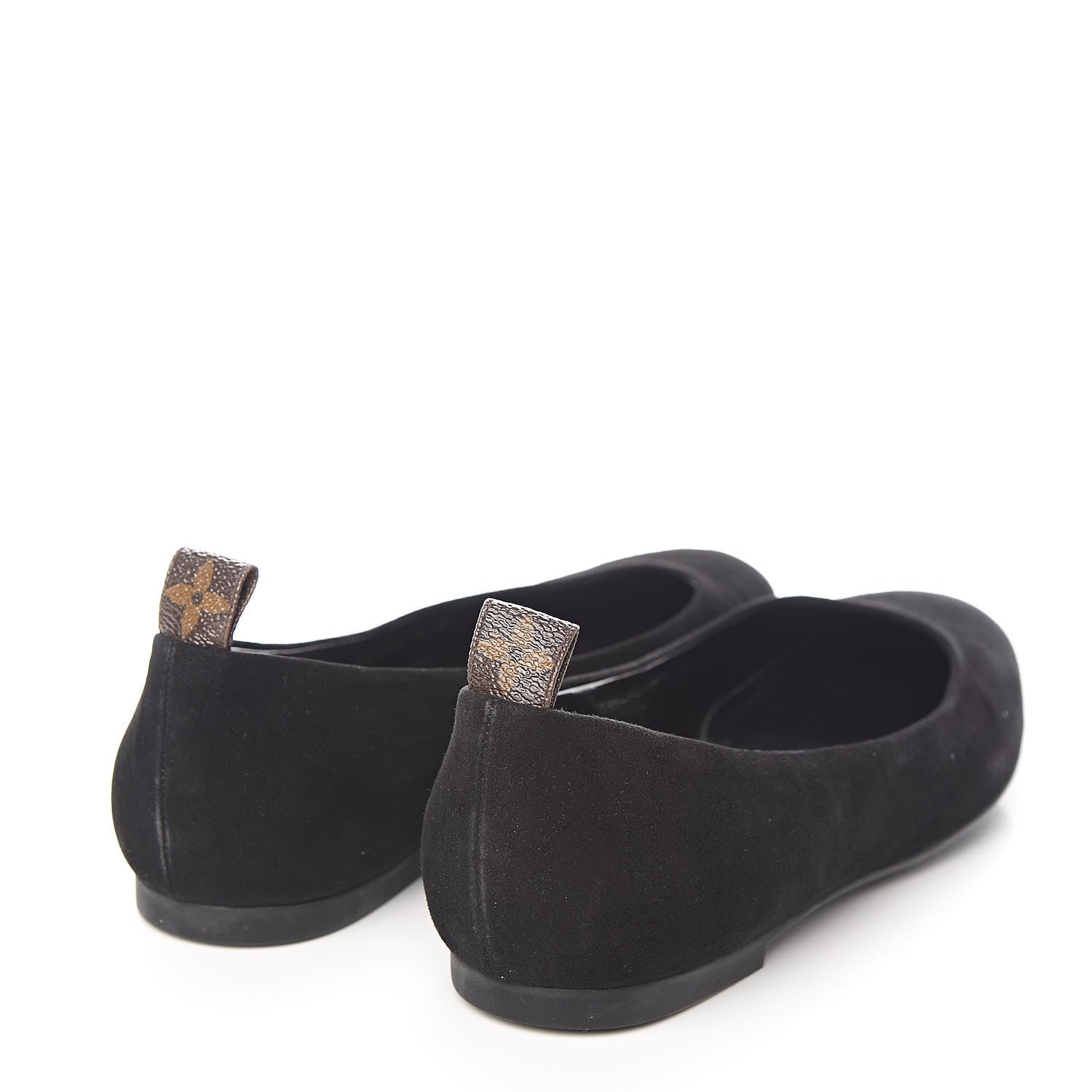 Louis Vuitton Suede Monogram Uniformes Ballet Flats 40 Black 4 of 10