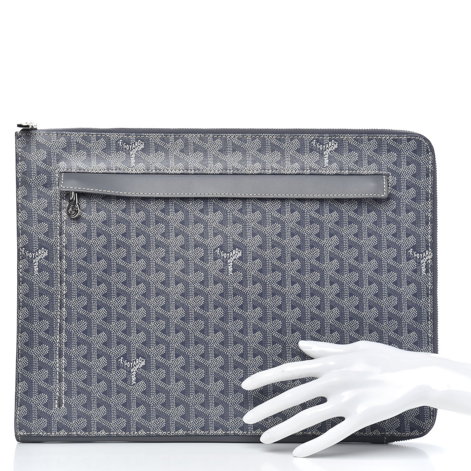 Goyard Goyardine Sorbonne Document Holder Grey 2 of 8