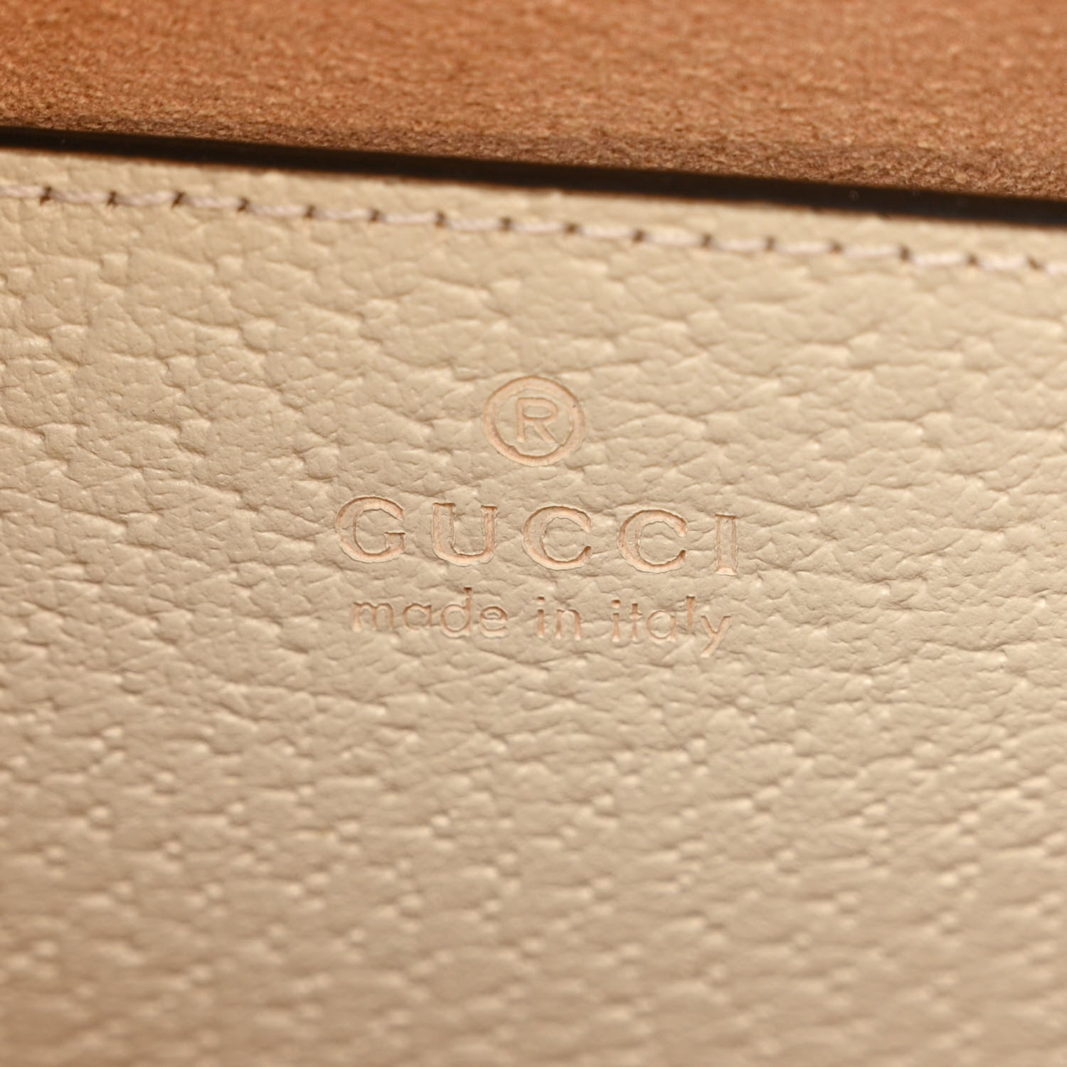 Gucci Textured Dollar Calfskin Web Small Diana Tote Bag Mystic White 6 of 10