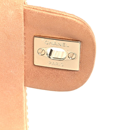Chanel Suede Calfskin Crystal Mini Flap Pink Golden 7 of 11