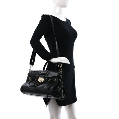 Jimmy Choo Grainy Calfskin Rosalie Satchel Black 3 of 13