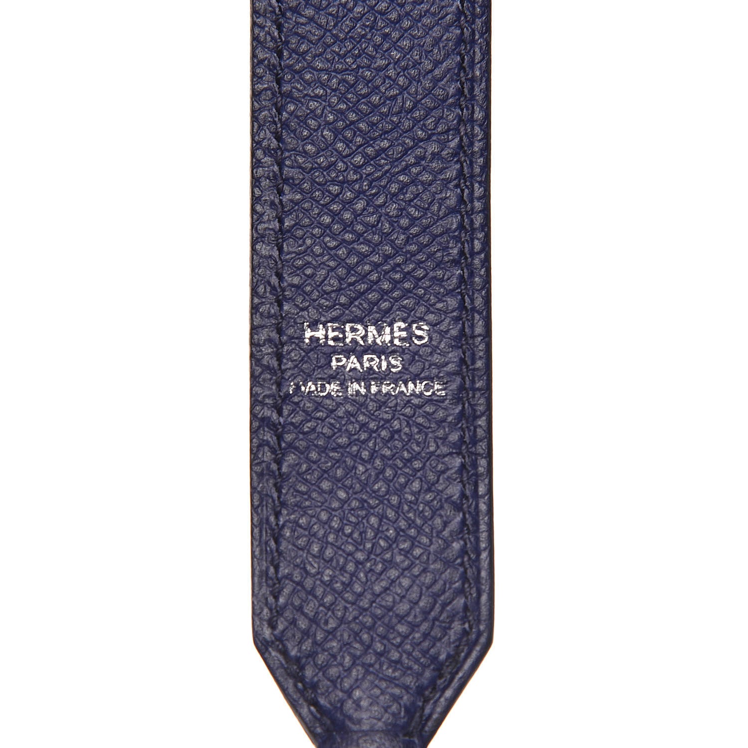 Hermes Epsom 25mm Tressage Shoulder Strap Bleu Encre Brique Black 3 of 5
