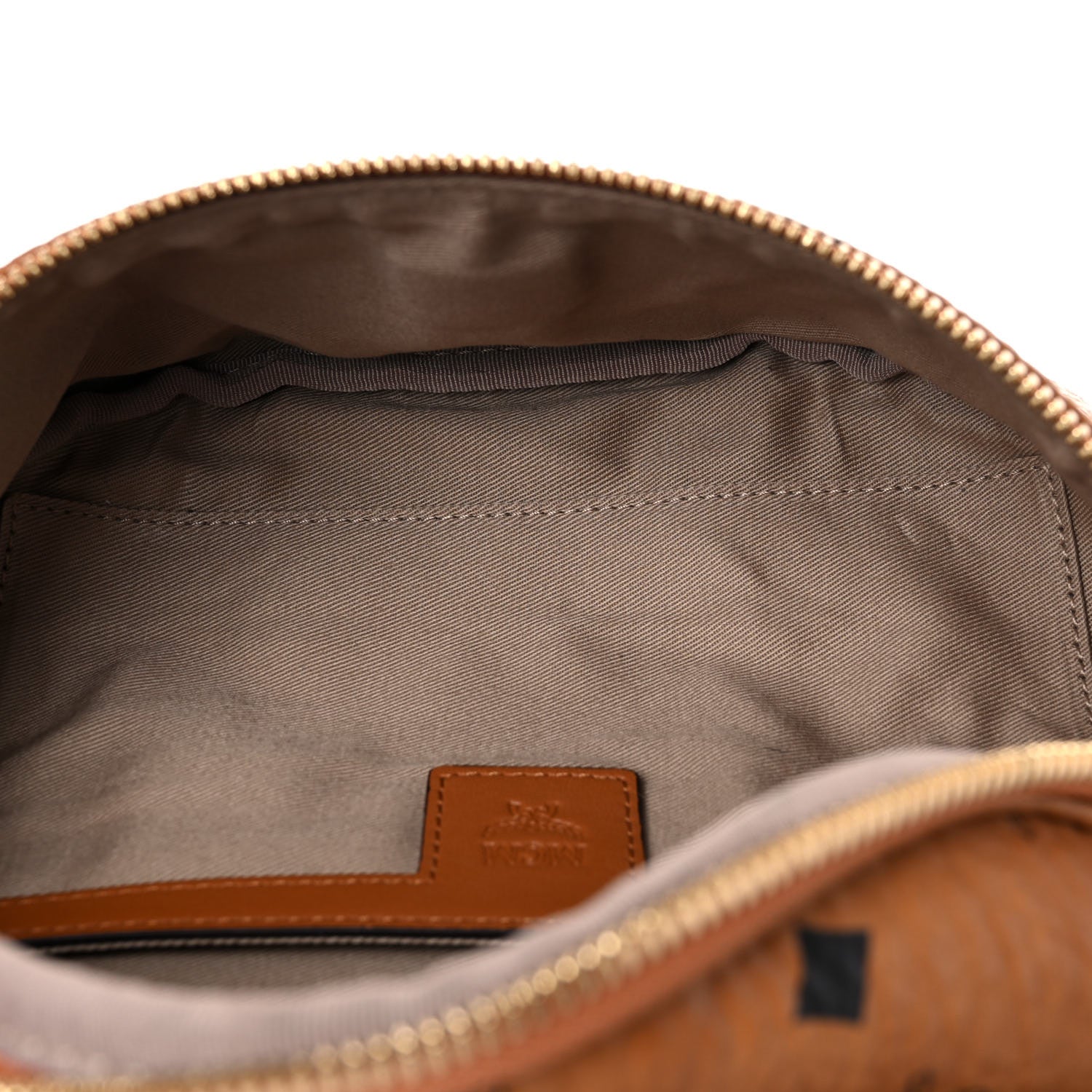 MCM Visetos Medium Fusten Belt Bag Cognac 7 of 9