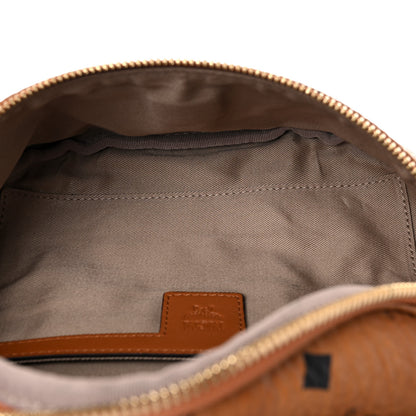 MCM Visetos Medium Fusten Belt Bag Cognac 7 of 9