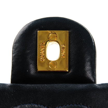 Chanel Lambskin Quilted Mini Square Flap Navy 2 of 9
