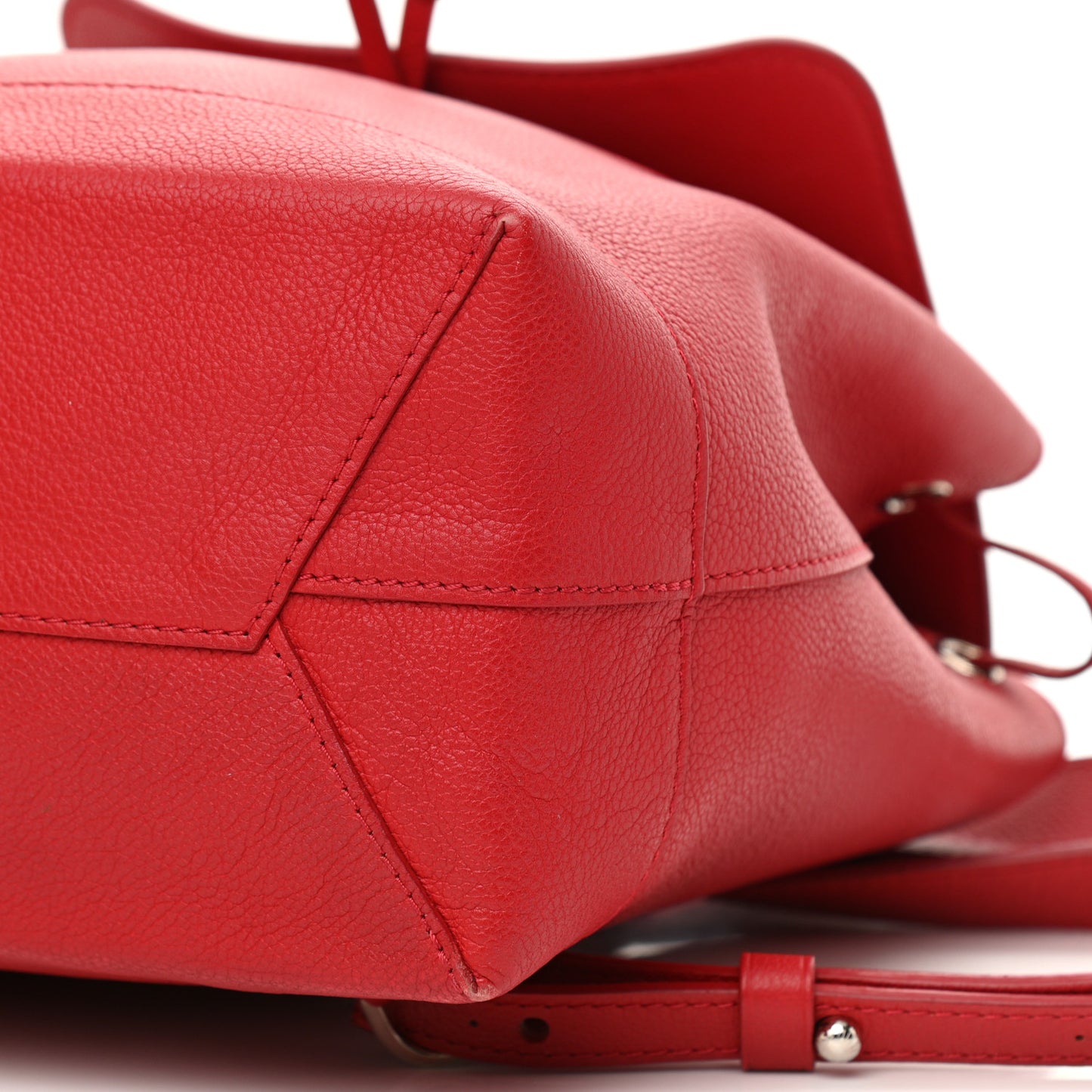 Soft Calfskin Lockme Backpack Rubis