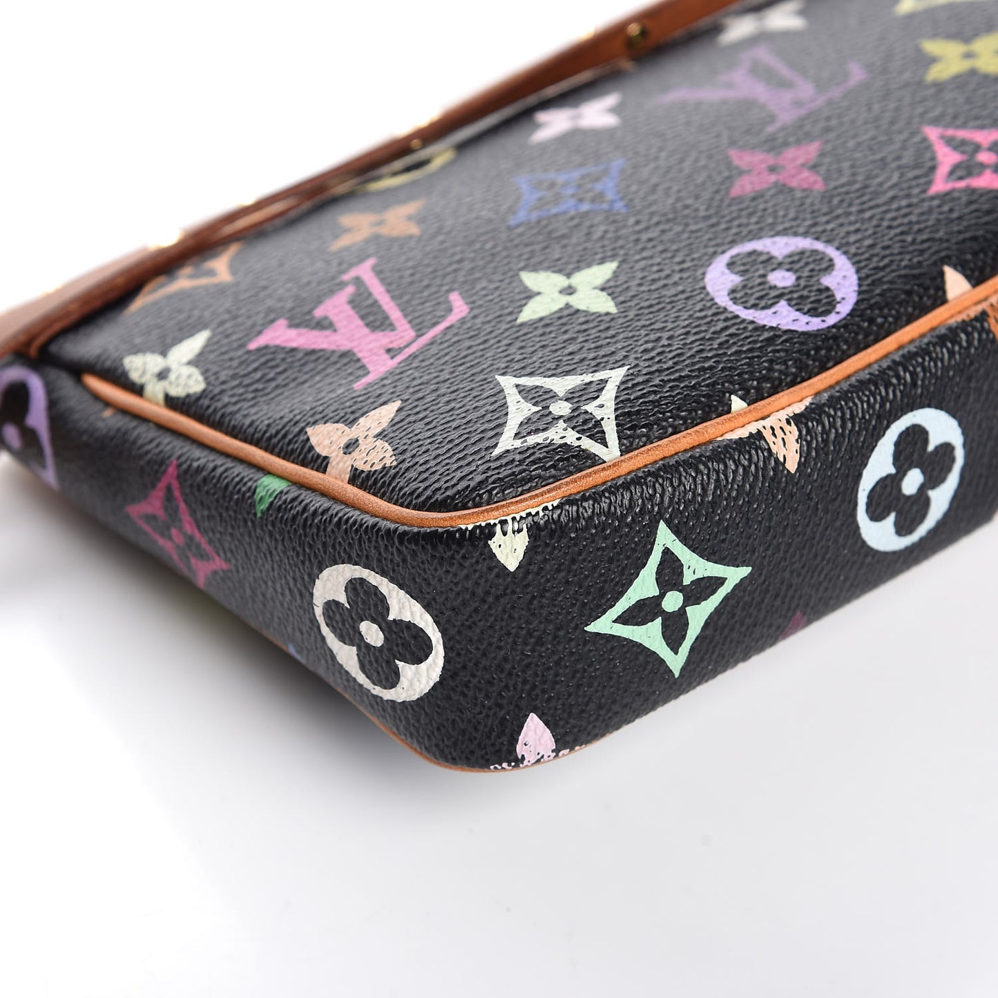 Monogram Multicolor Pochette Accessories Black