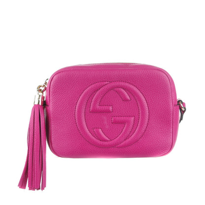 Gucci Cellarius Calfskin Small Soho Disco Bag Bright Bouganville 1 of 7