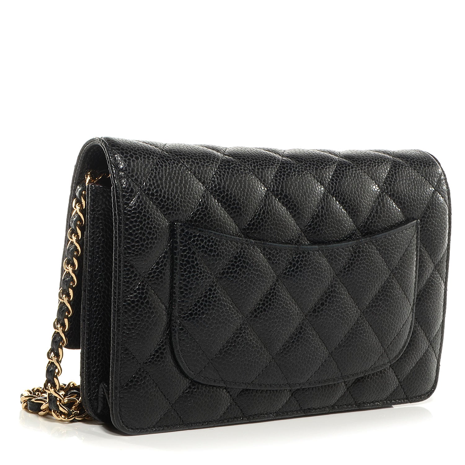 Chanel Caviar Quilted Wallet On Chain WOC Black 3 of 8