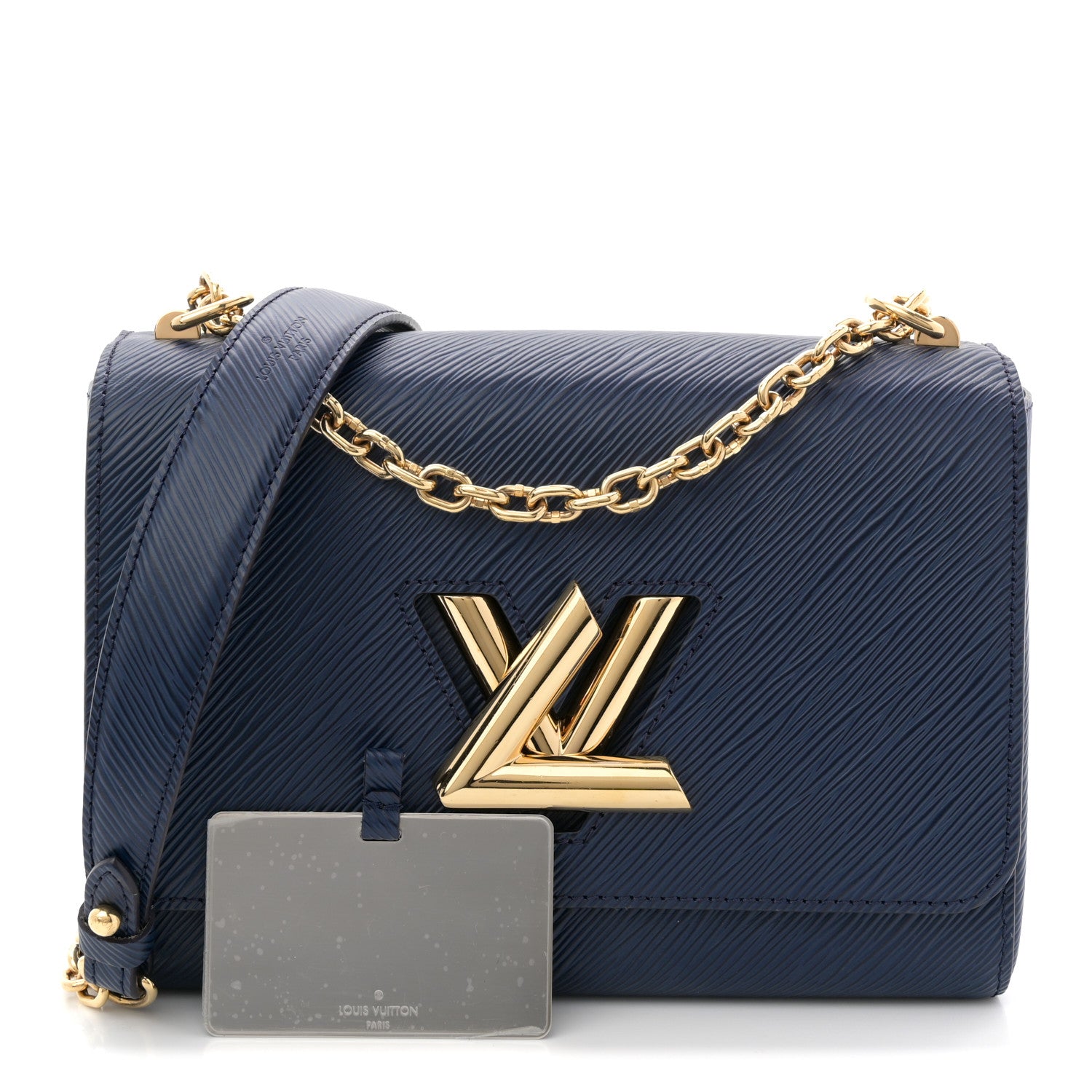 Louis Vuitton Epi Twist Shoulder Bag MM Indigo 3 of 11