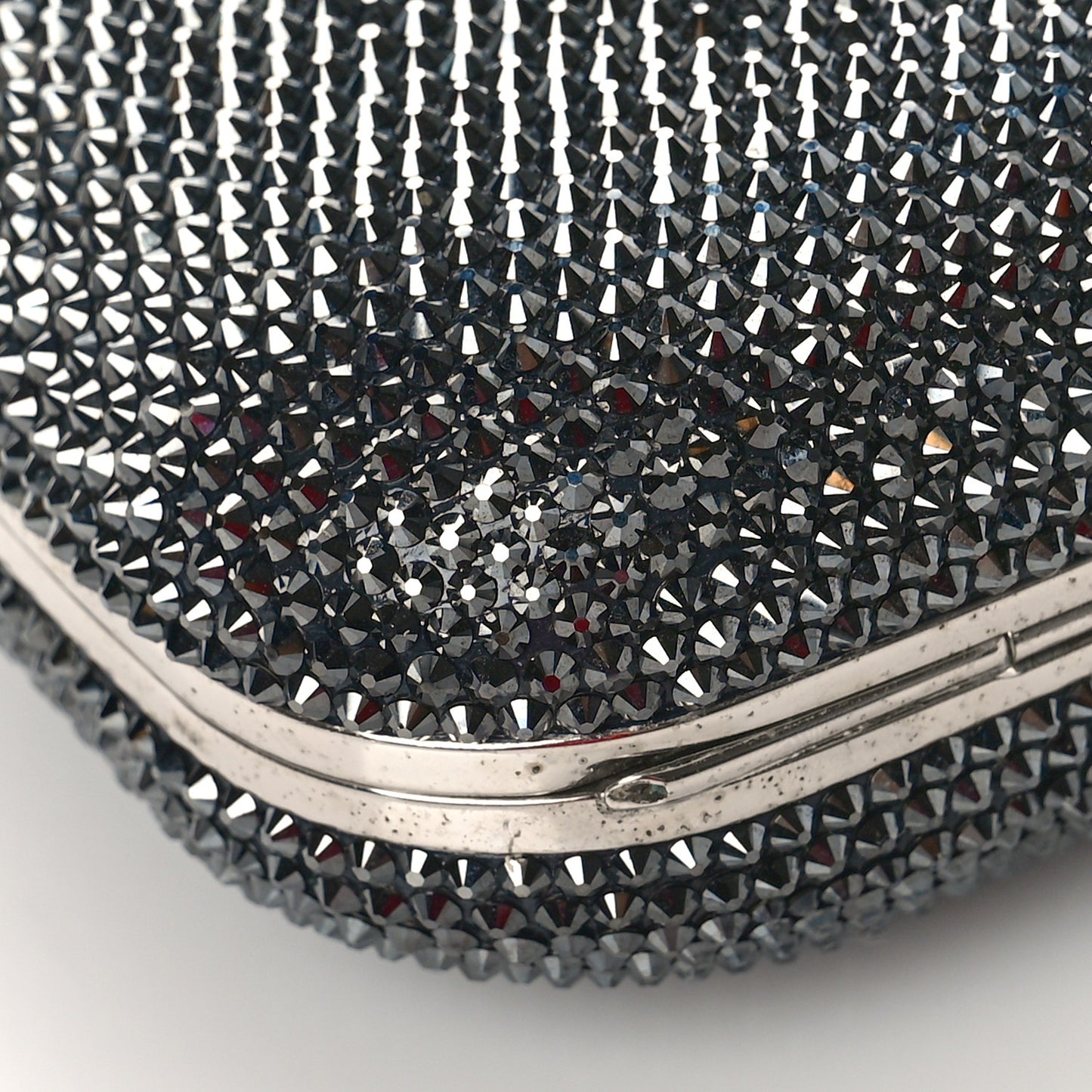 Swarovski Crystal Minaudiere Clutch Blue