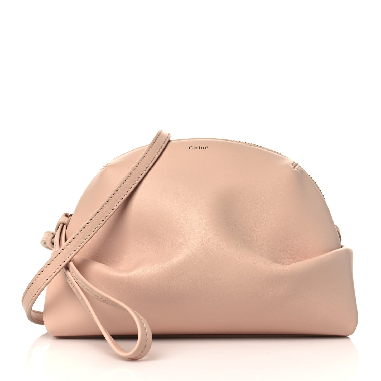 Calfskin Mini Judy Shoulder Bag Cement Pink