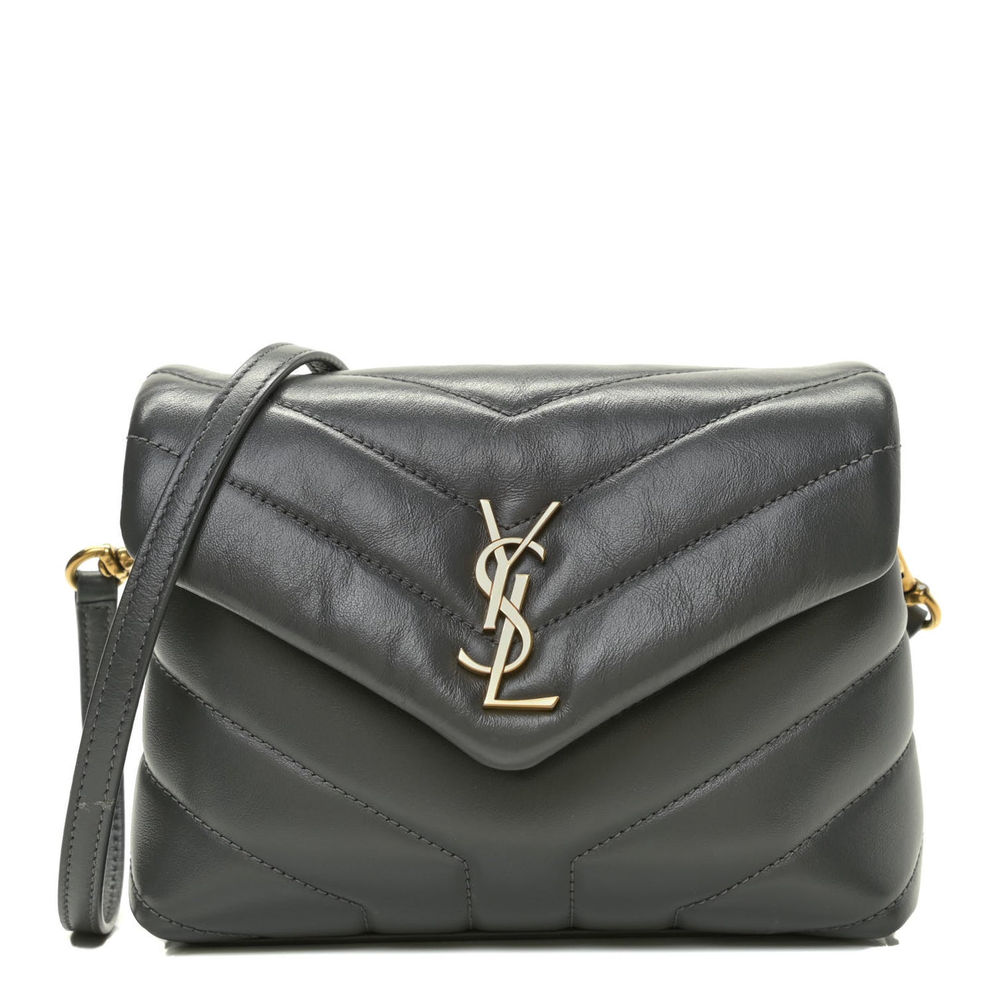 Calfskin Y Quilted Monogram Toy Loulou Satchel Storm