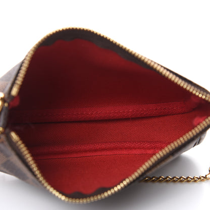 Louis Vuitton Damier Ebene Mini Pochette Accessories 5 of 10