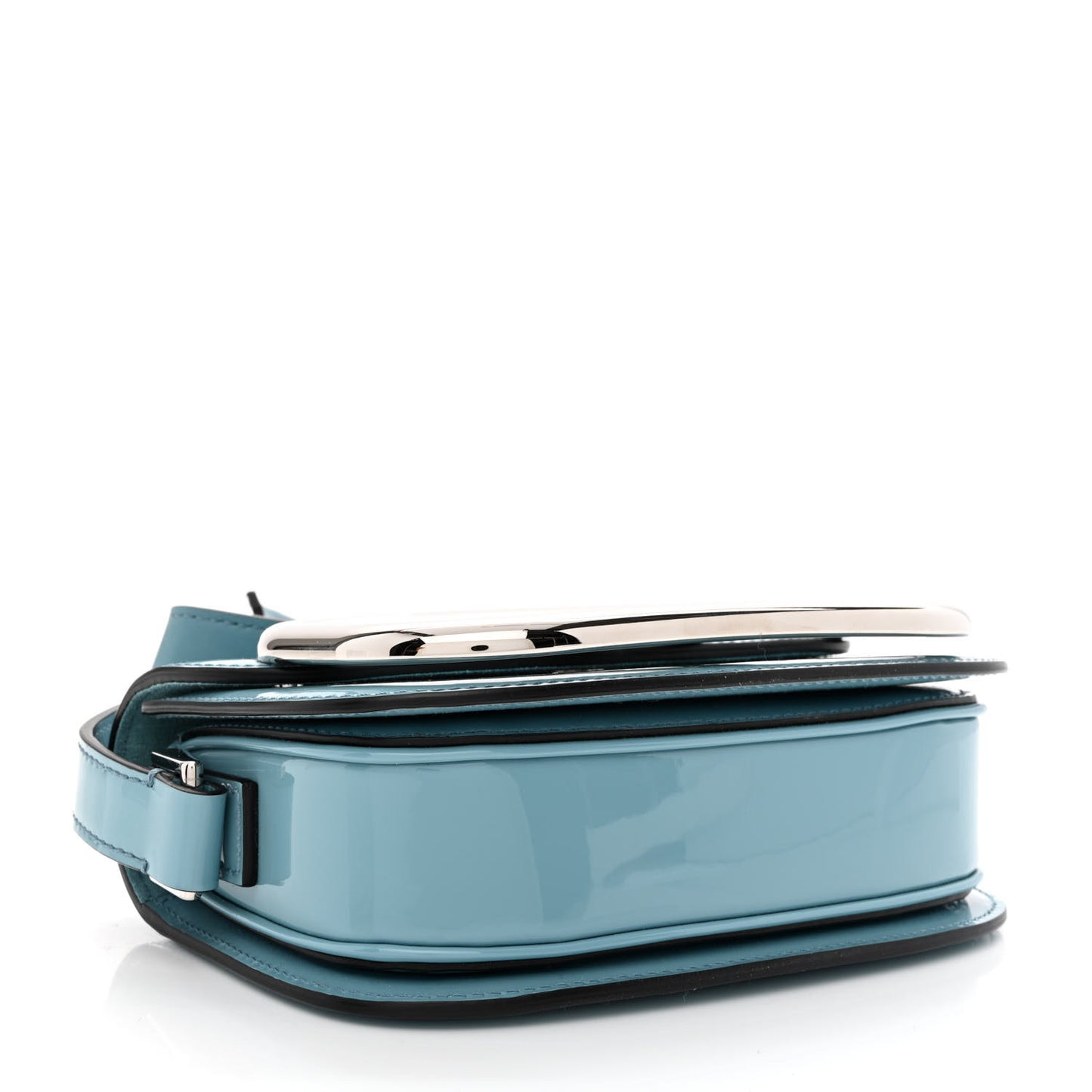 Patent Small Supervee Crossbody Bag Atlantique