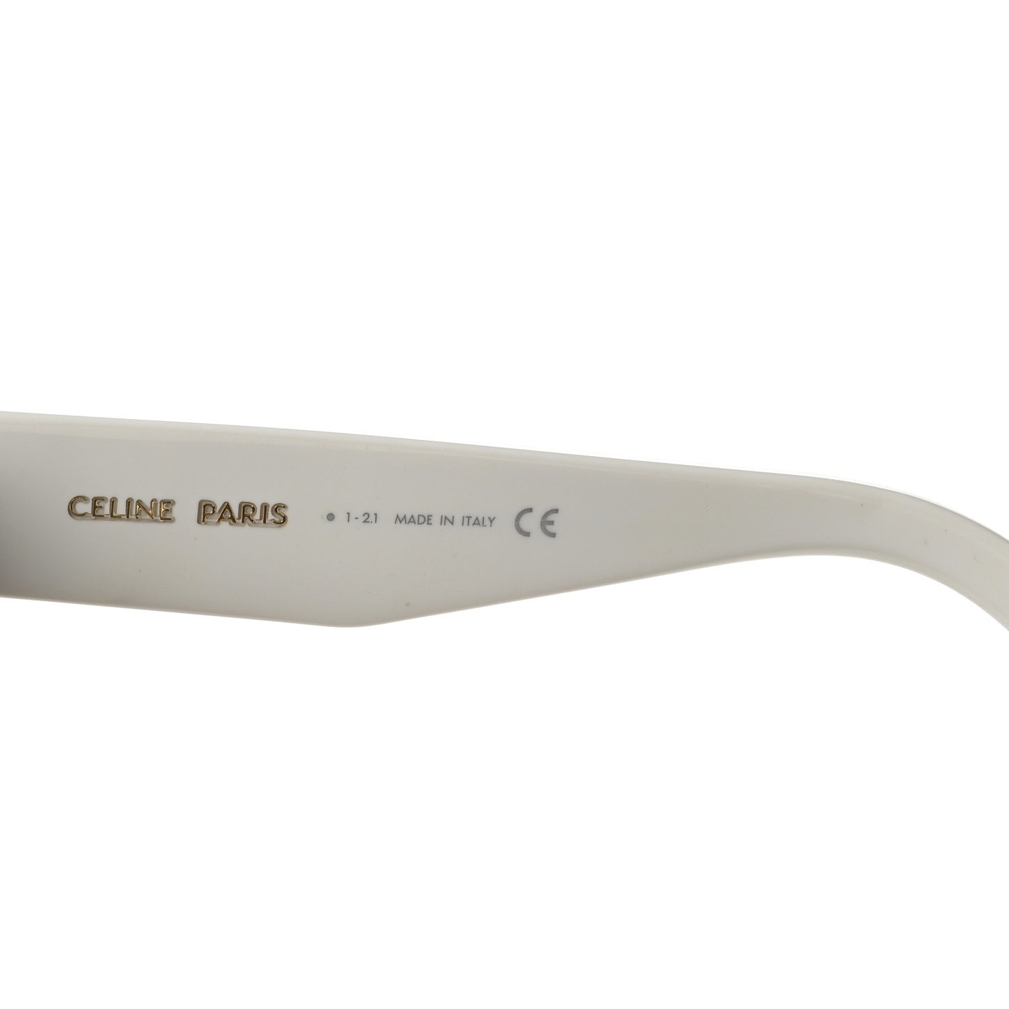 Acetate Monochroms Square Sunglasses CL40214U White