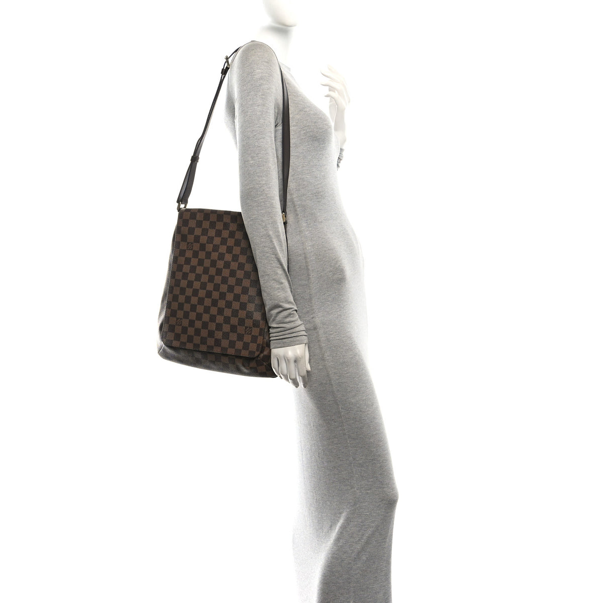 Louis Vuitton Damier Ebene Musette GM 2 of 9
