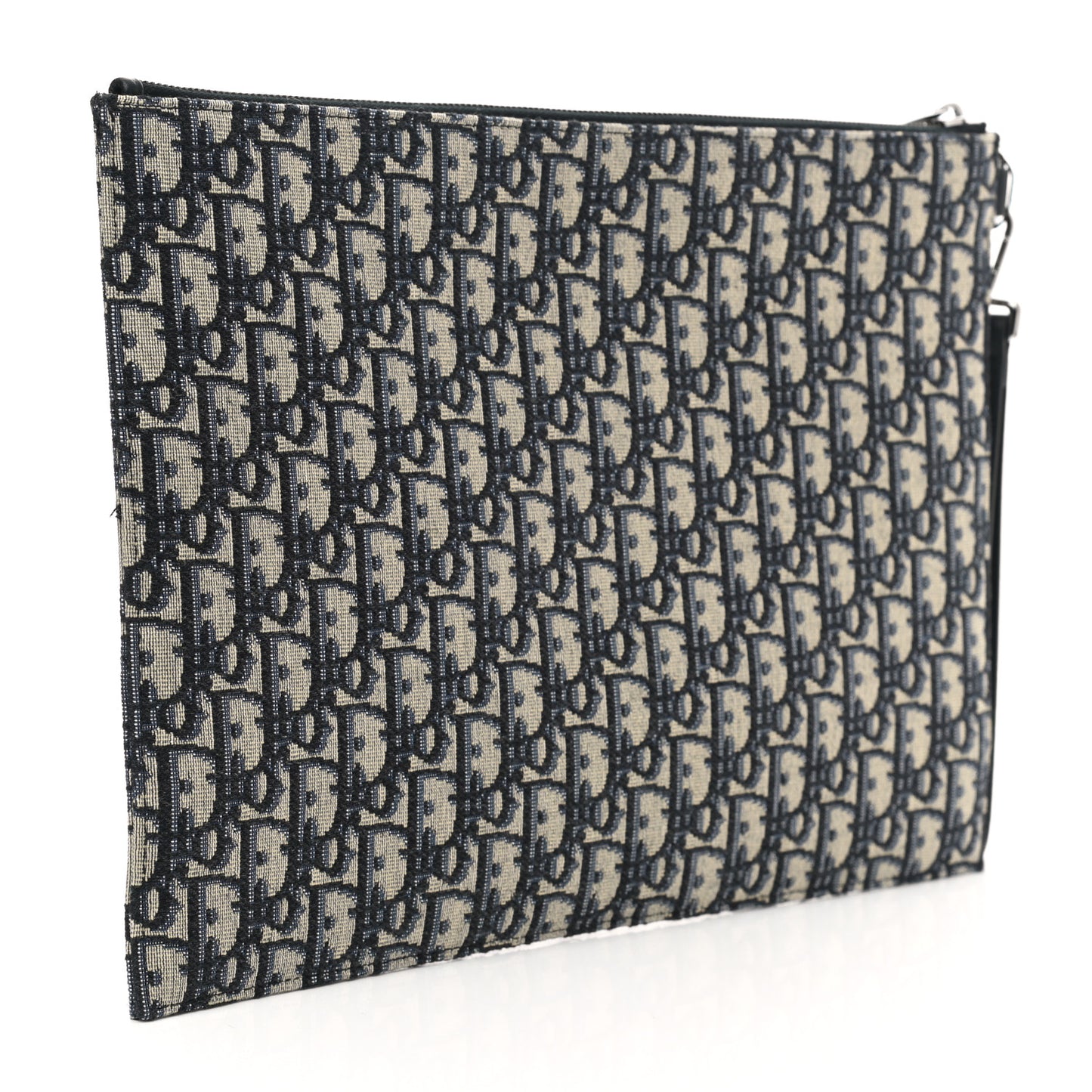 Oblique A4 Flat Pouch Clutch Blue
