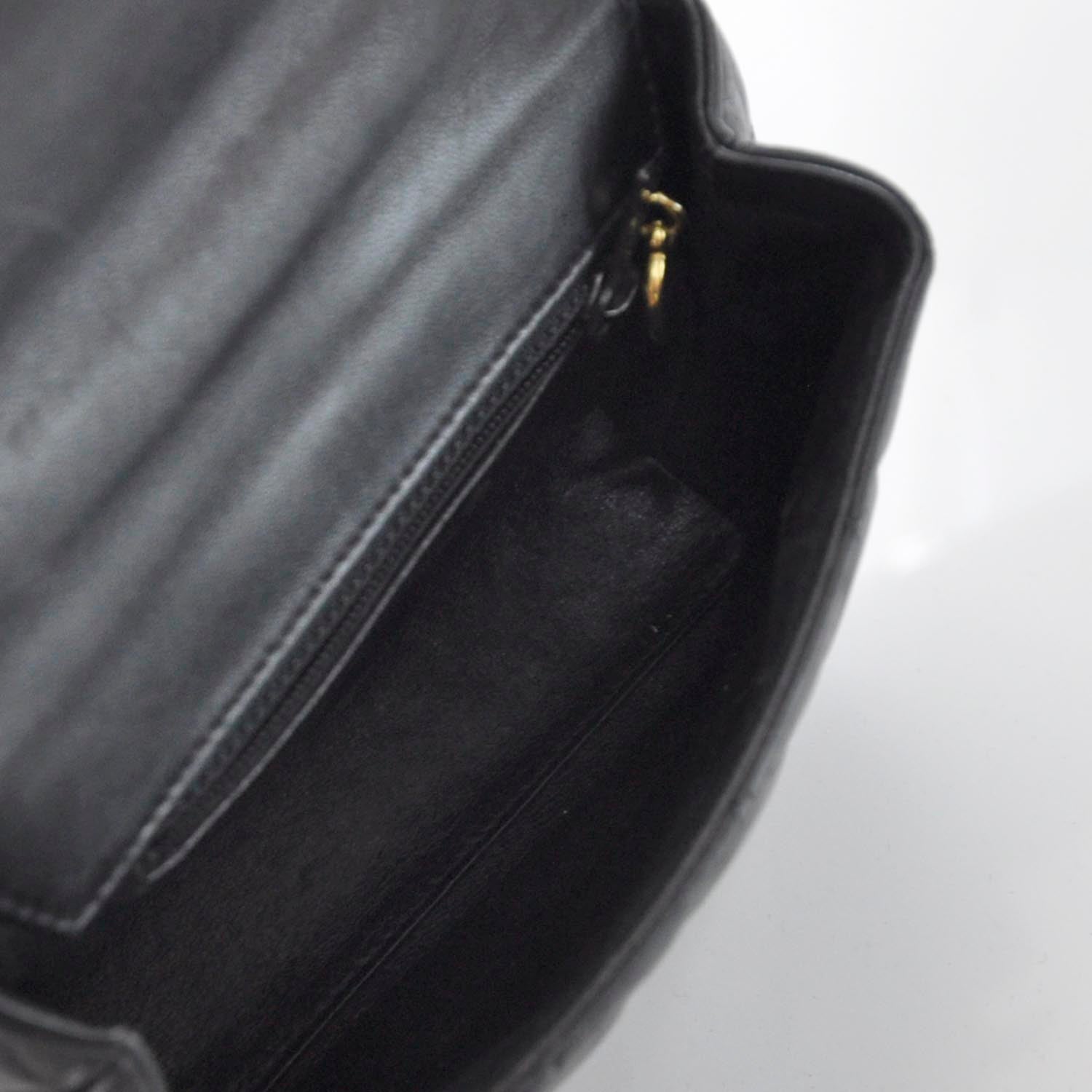 Chanel Lambskin Camellia Mini Flap Black 5 of 7