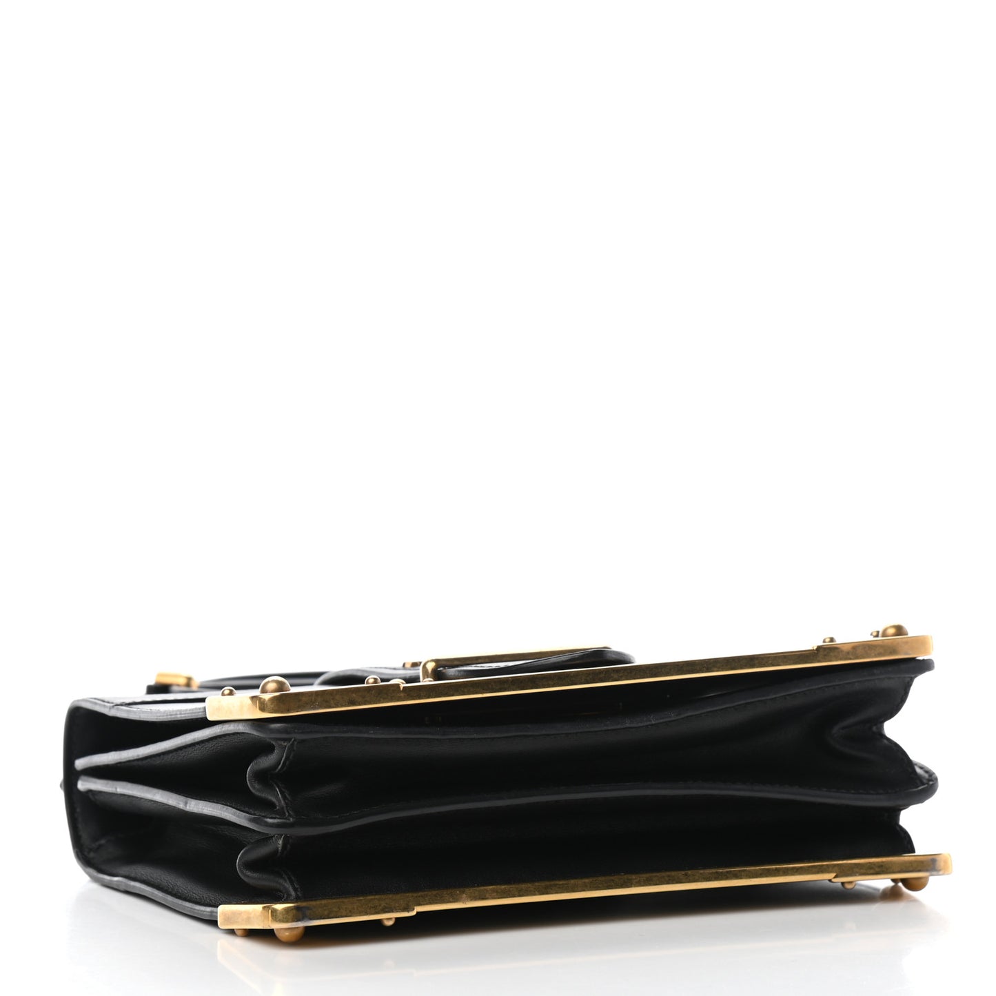 City Calf Saffiano Cahier Bag Black