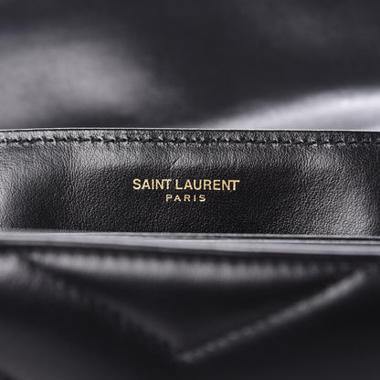 Saint Laurent Calfskin Y Quilted Monogram Toy Loulou Crossbody Bag Black 6 of 9