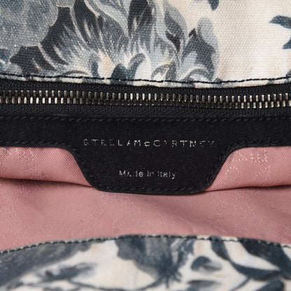 Stella McCartney Cotton Canvas Floral Print Large Falabella Tote Ivory 6 of 16
