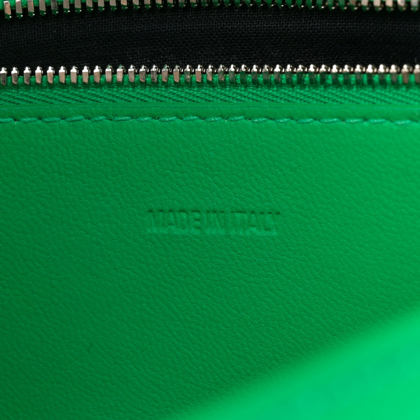 Grained Calfskin XS Downtown Shoulder Bag Vivid Green