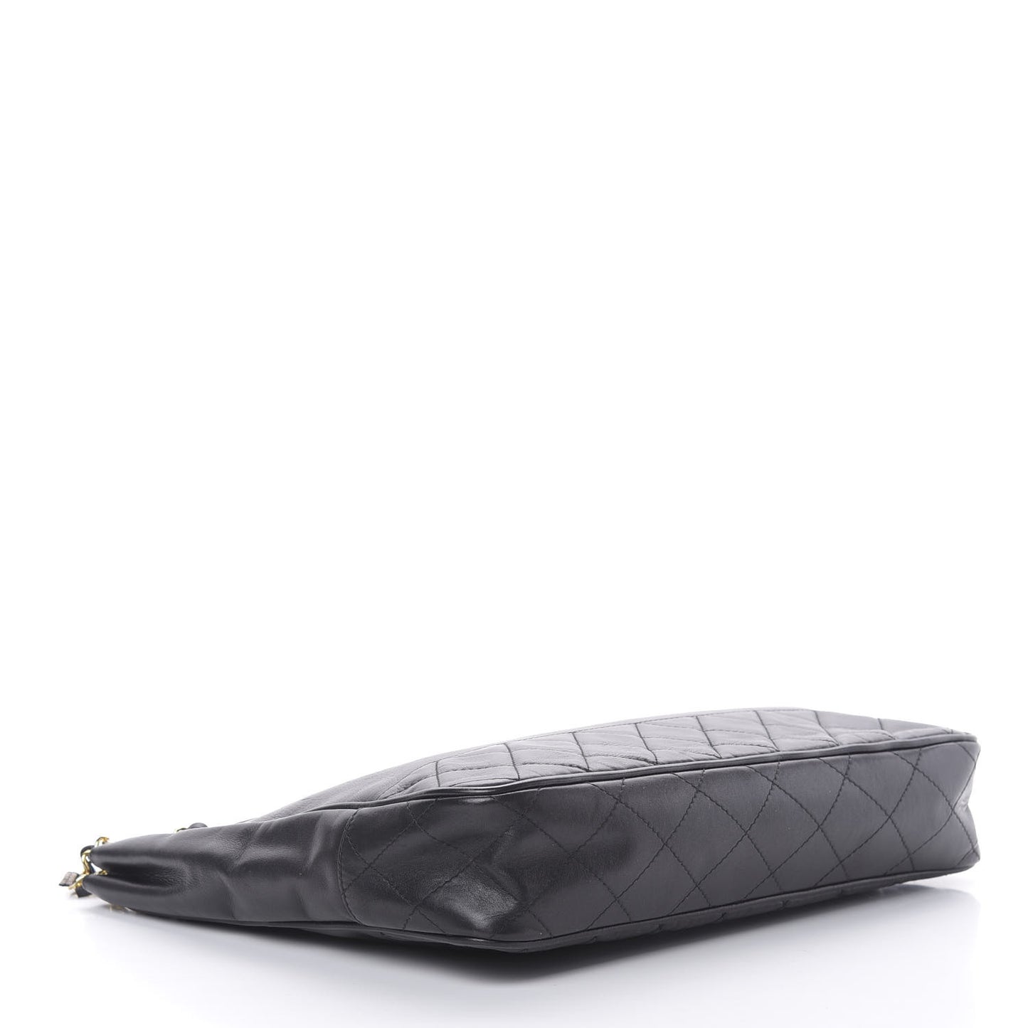 Lambskin Shopping Tote Black
