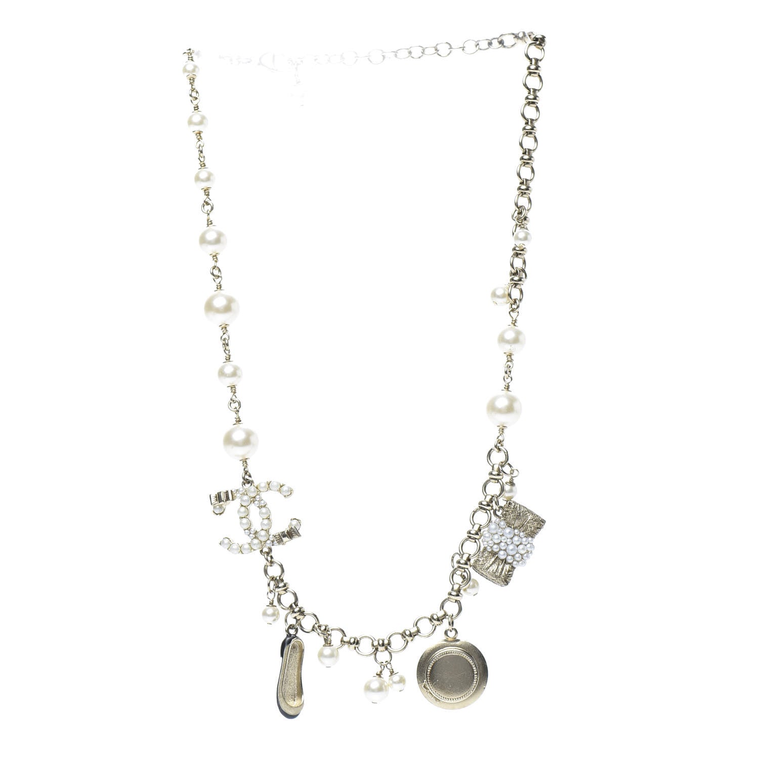 Chanel Pearl CC Charm Short Necklace Gold 3 of 4